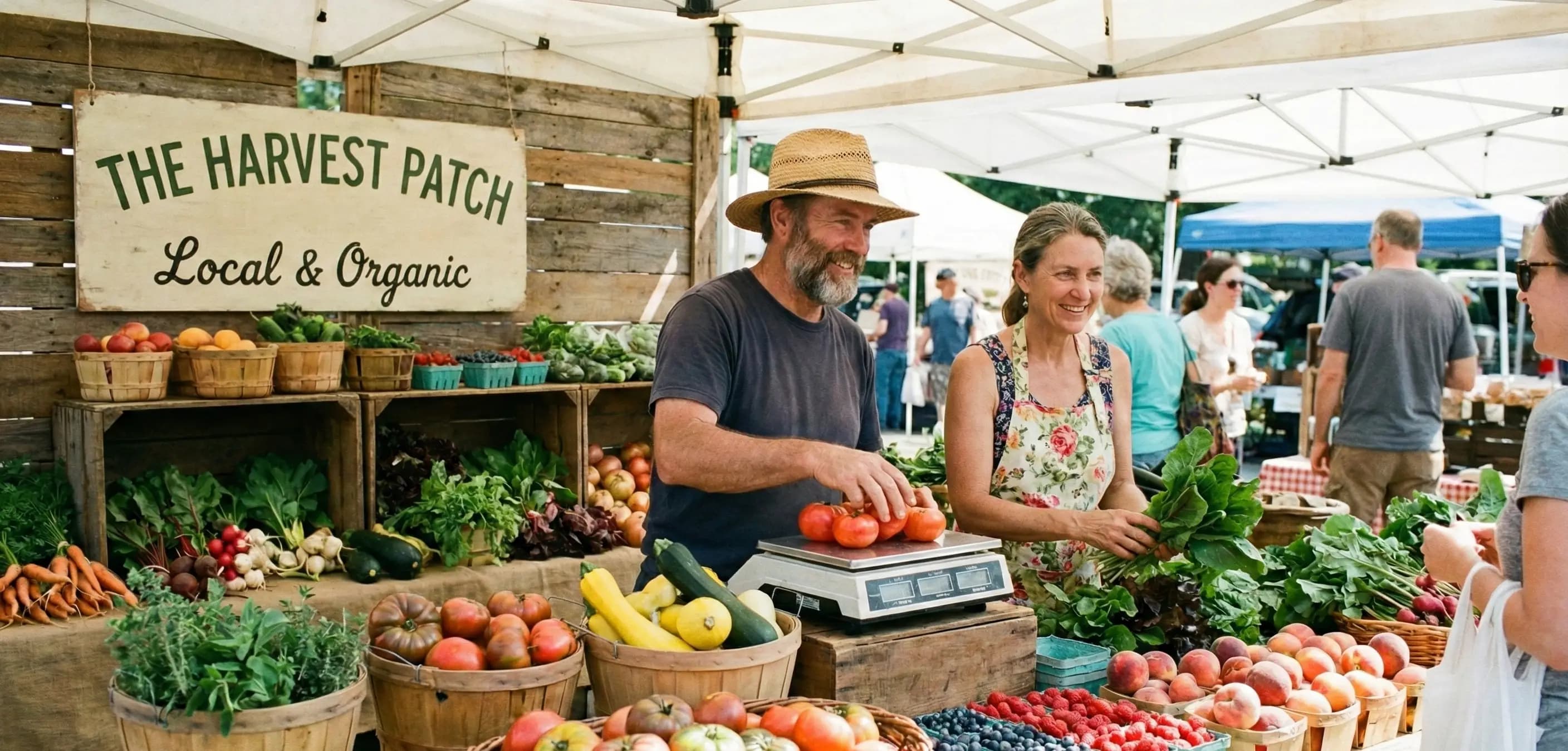 Couple running a market stall, representing general partners deciding between lp vs llp to protect their personal assets from liability.